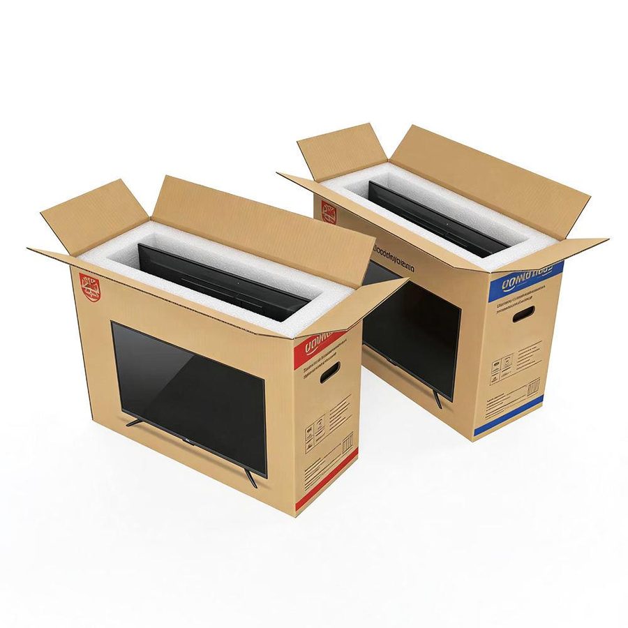 Electronics shipping carton with foam insert
