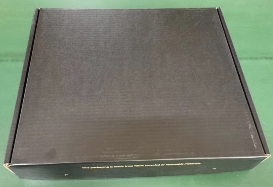 Premium recycled-material retail box